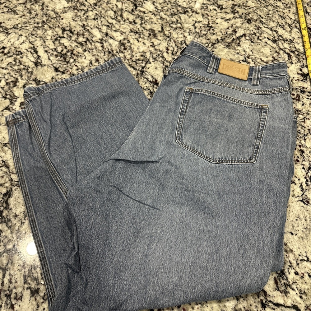 Duluth Trading Co Men's 46x30 Blue Relaxed Fit Carpenter Jeans 100% Cotton Work